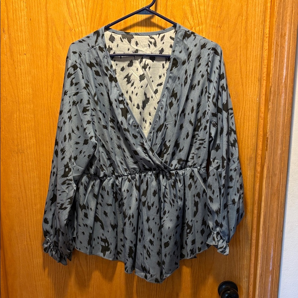 Stylish Blue and Black Women's Top